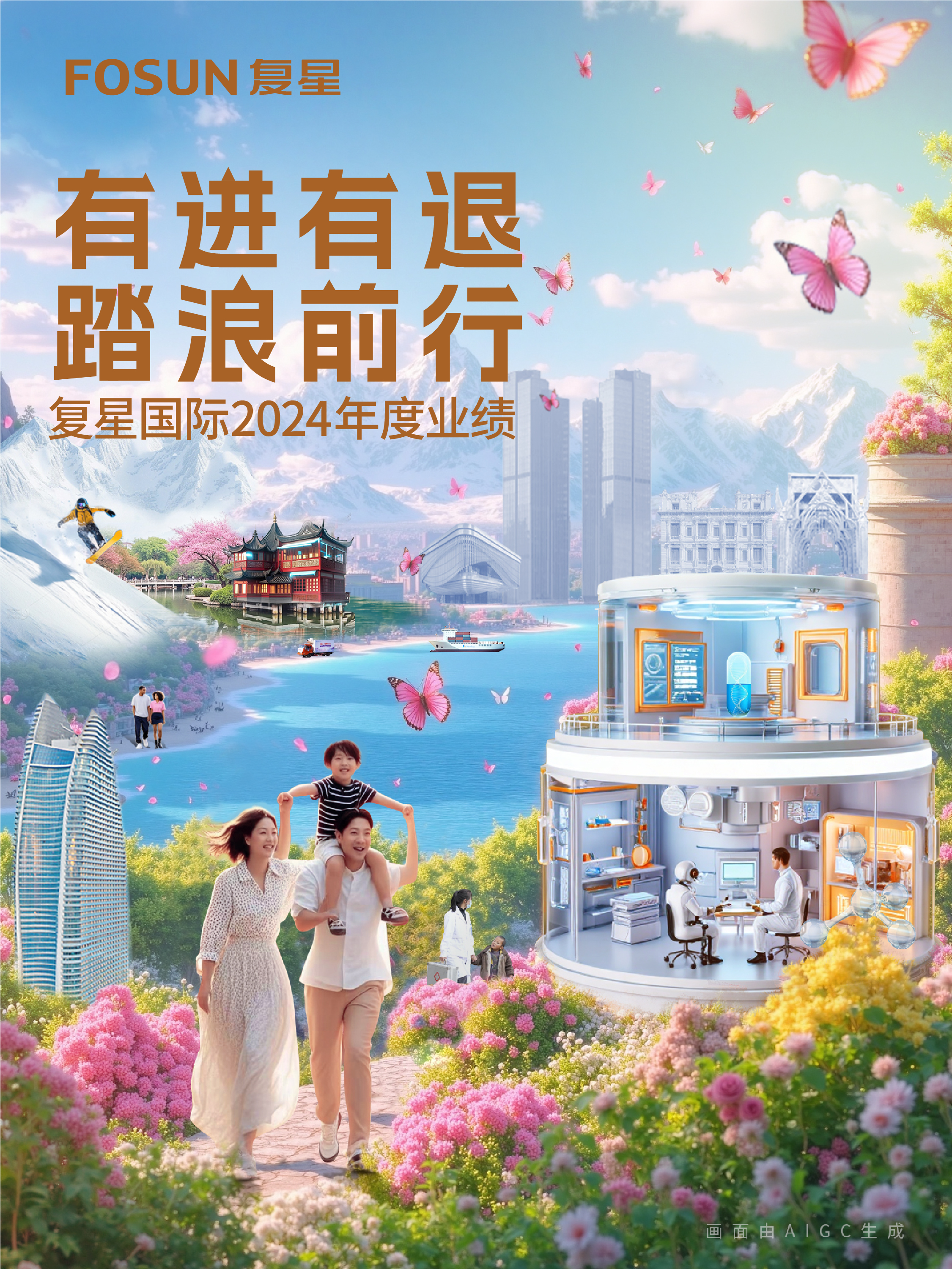 复星国际宣布2024年业绩：总收入人民币1921.4亿元，，，，工业运营利润人民币49亿元，，，，整体谋划面稳健