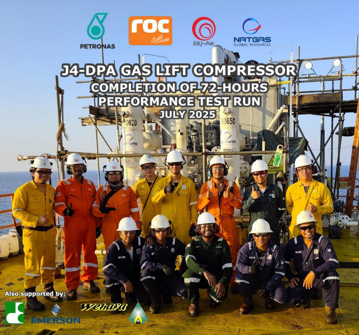 洛克石油马来西亚项目实现首次注气气举采油里程碑